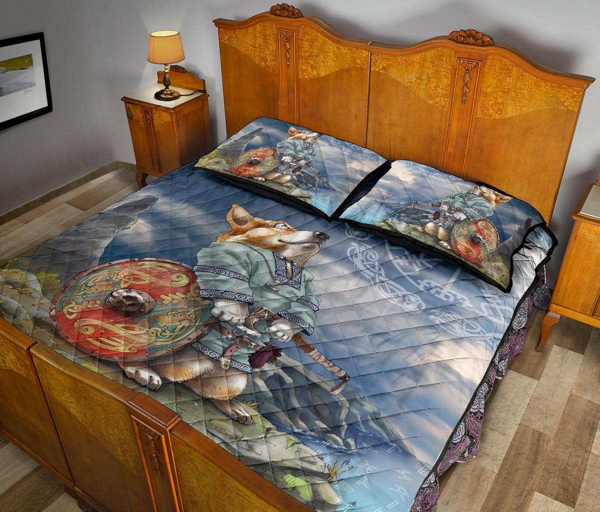 Viking Quilt Bed Set, Corgi RLT12 - Wonder Print Shop