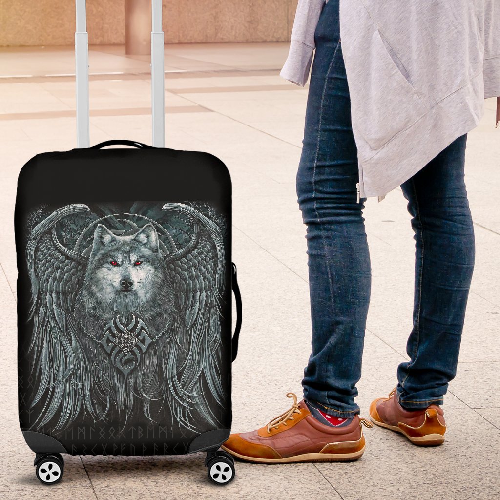 Viking Luggage Covers, Spiral Wolf Spirit RLT12 - Wonder Print Shop