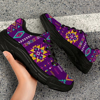 native-american-light-purple-pattern-chunky-sneakers