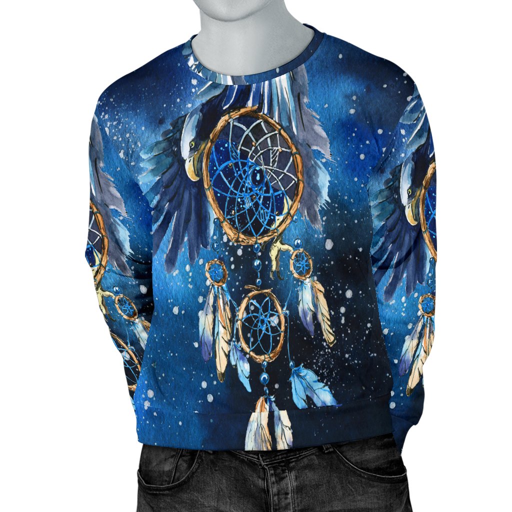 Blue Galaxy Dreamcatcher Native American 3D Sweatshirt LT10 - Wonder Print Shop