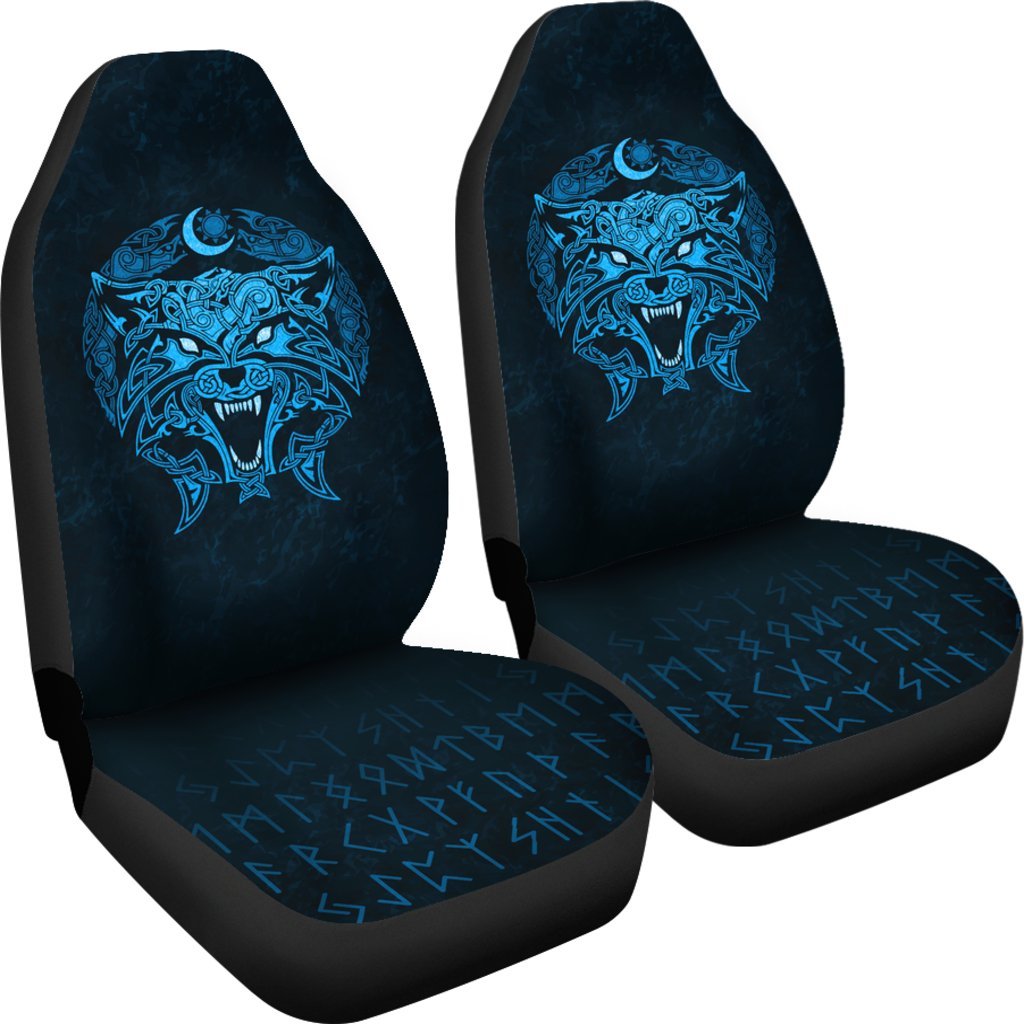 Viking Car Seat Covers, Fenrir Wolf RLT12 - Wonder Print Shop