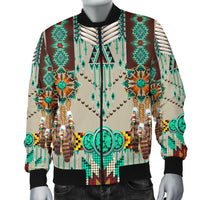 Green Pattern Breastplate Men's Bomber Jacket LT10 - Wonder Print Shop