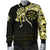 Viking Men's Bomber Jacket, Fenrir Raven and Vegvisir Tattoo Yellow RLT12 - Wonder Print Shop