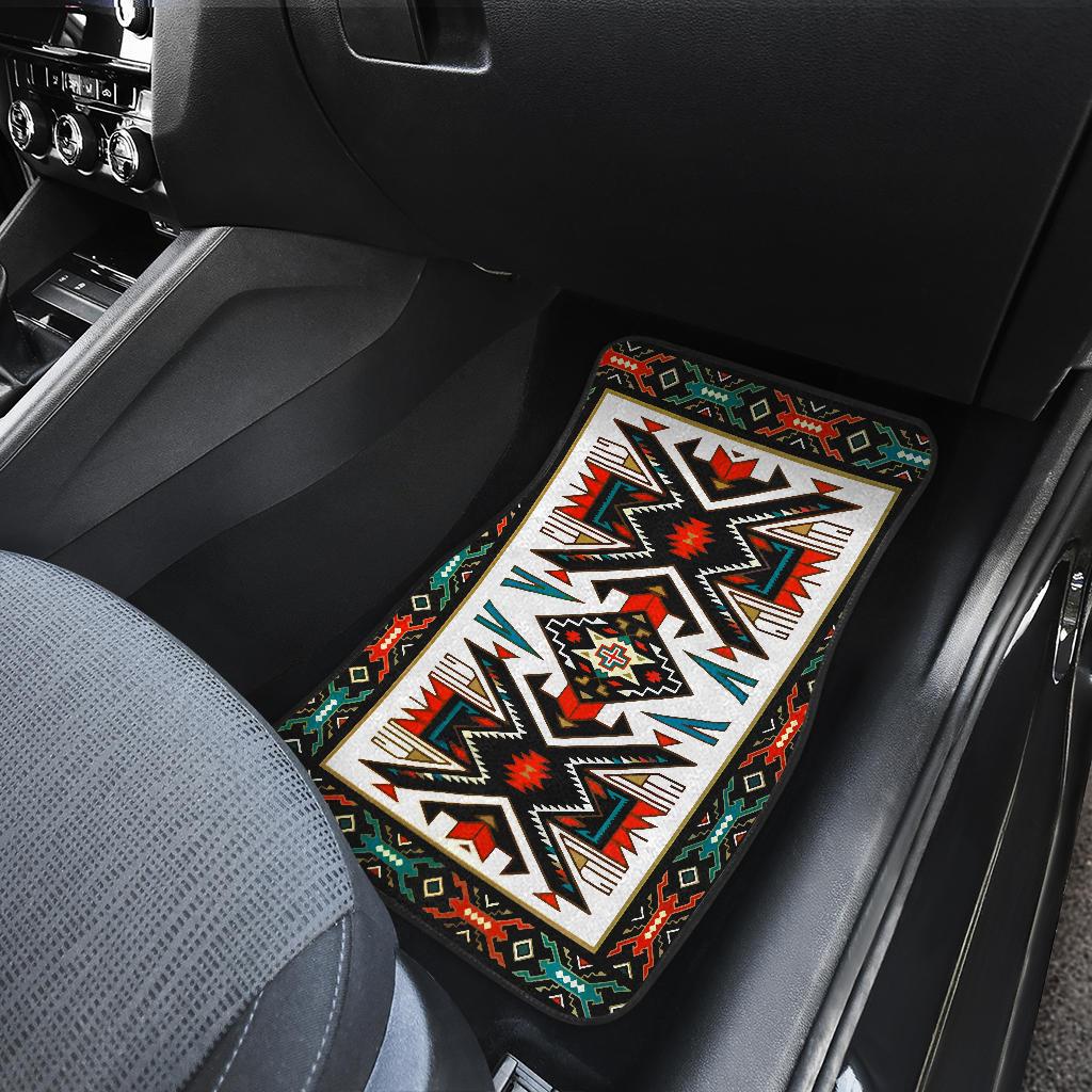 Tribal Colorful Design Native American Front Car Mats (Set Of 2) LT10 - Wonder Print Shop
