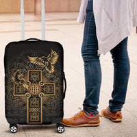 Viking Luggage Covers - Odin's Celtic Raven Tattoo RLT12 - Wonder Print Shop