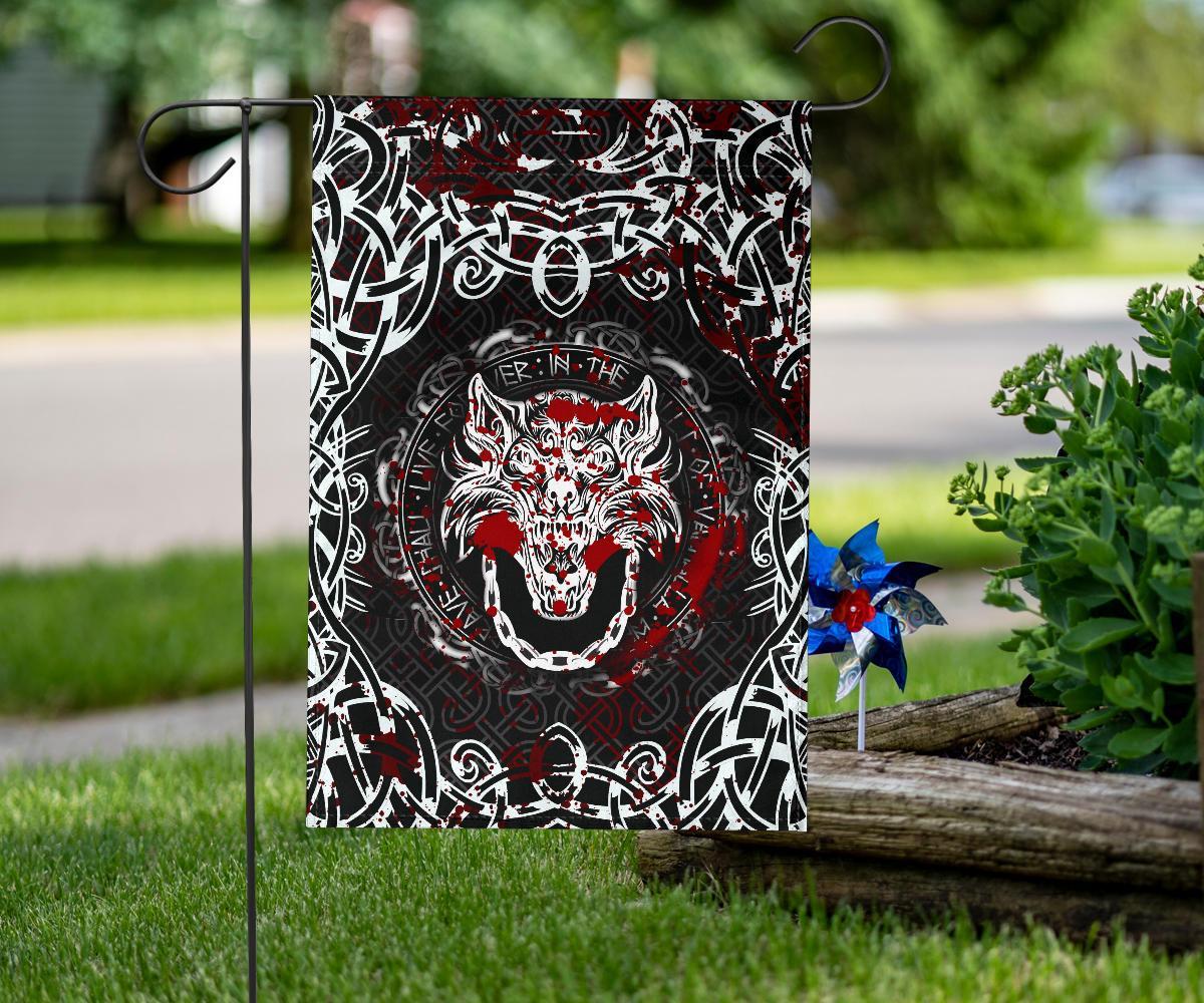 Viking Garden Flag Fenrir Viking Blood 3D RLT12 - Wonder Print Shop
