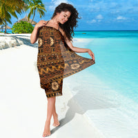 Fiji Masi Tapa Brown Style Sarong - Wonder Print Shop