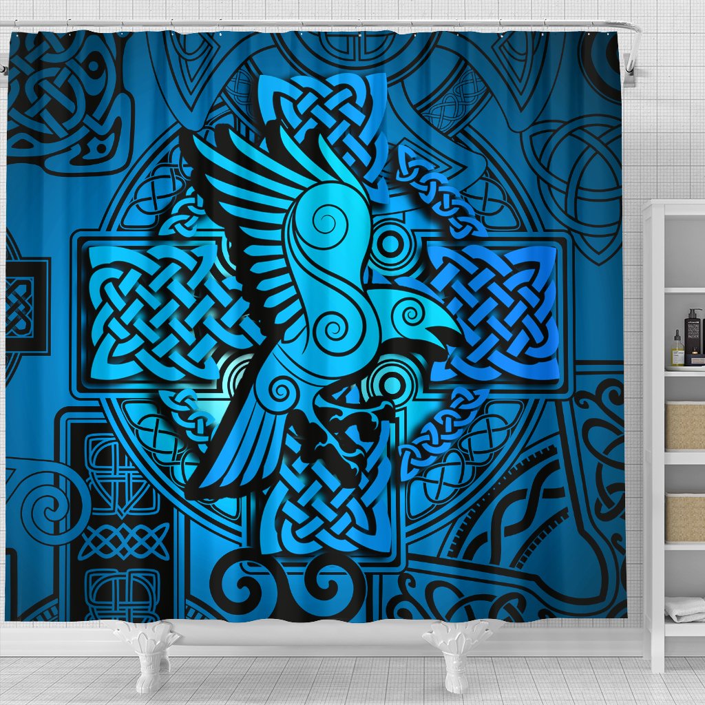 viking-shower-curtain-raven-odin-celtic-cyan