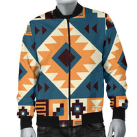 Navy Arrow Pattern Men's Bomber Jacket LT10 - Wonder Print Shop