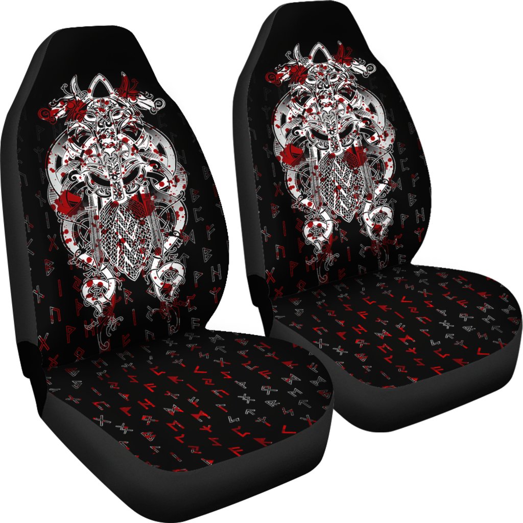 Viking Tyr Tattoo Blood Car Seat Covers RLT12 - Wonder Print Shop