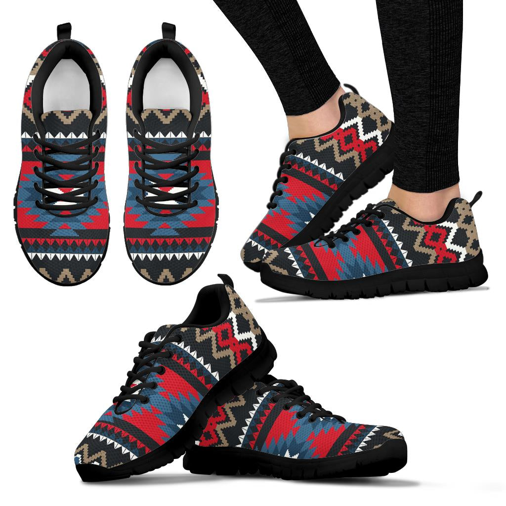 Native American Ornamental Pattern Sneakers LT10 - Wonder Print Shop