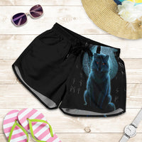 viking-womens-shorts-fenrir-viking-wolf-and-moon