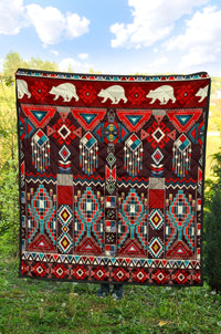 Feather Yellow Native American Premium Quilt LT10 - Wonder Print Shop