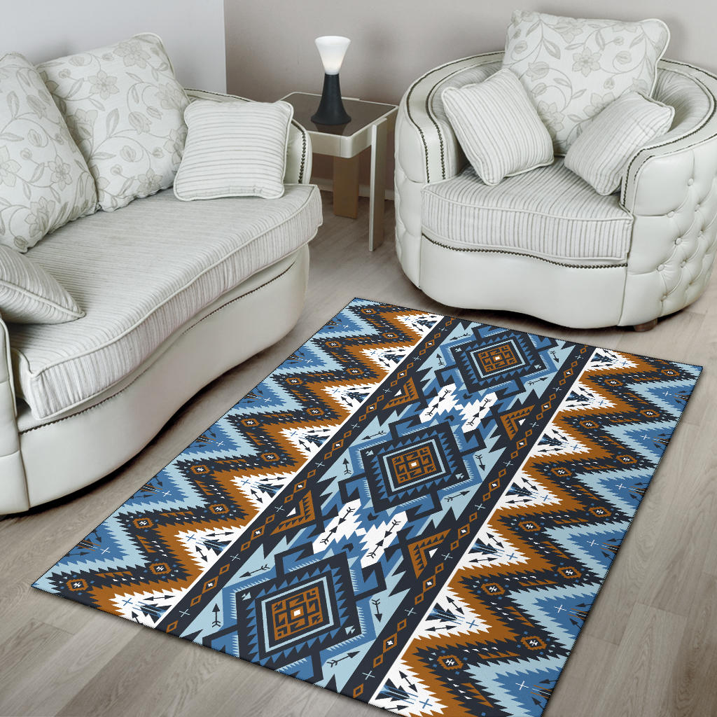 Retro Colors Tribal Seamless Area Rug LT10 - Wonder Print Shop