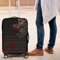 Viking Luggage Cover - The Raven Of Odin Rune Blood RLT12 - Wonder Print Shop