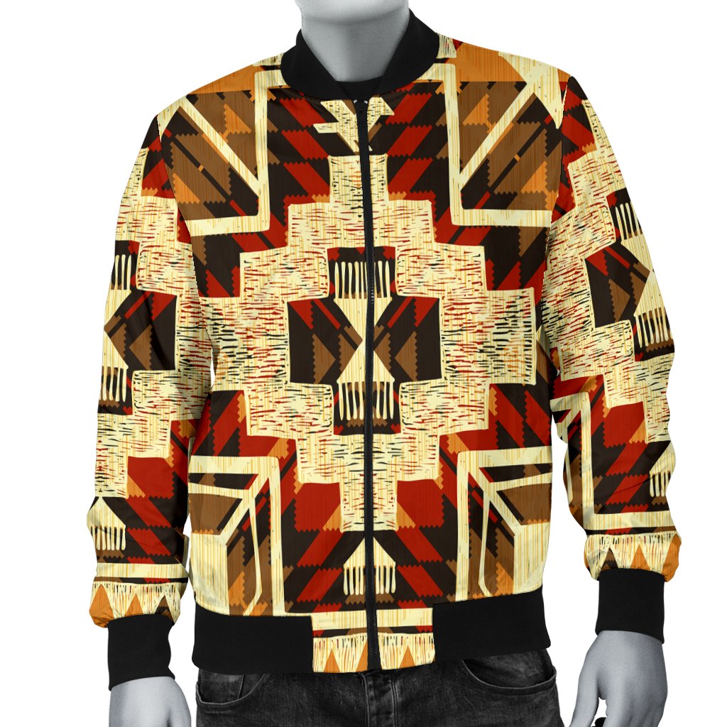 Tribal Yellow Arrow Native American Bomber Jacket LT10 - Wonder Print Shop