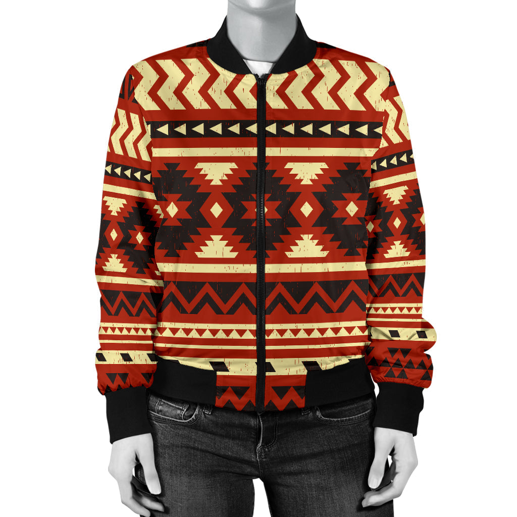 Seamless Ethnic Pattern Women's Bomber Jacket LT10 - Wonder Print Shop