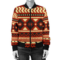 Seamless Ethnic Pattern Women's Bomber Jacket LT10 - Wonder Print Shop