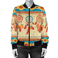 Feather Dream Catchers Women's Bomber Jacket LT10 - Wonder Print Shop