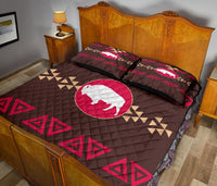 Brown Bison Native American Quilt Bed Set LT10 - Wonder Print Shop