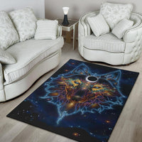 Wolf Galaxy Native American Design Area Rug LT10 - Wonder Print Shop