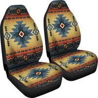 Blue Pattern Native American Car Seat Covers LT10 - Wonder Print Shop