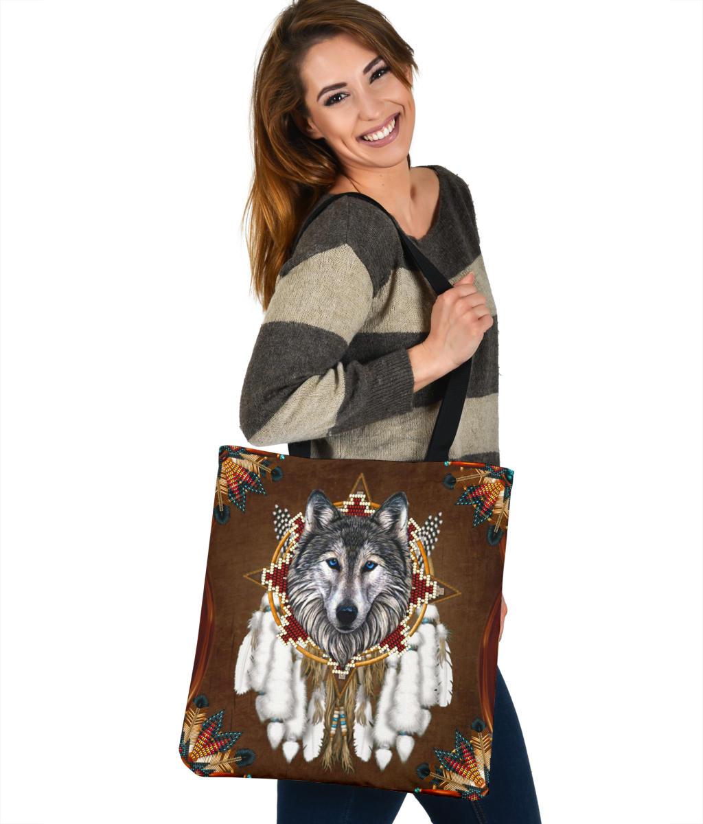 native-american-mandala-head-wolf-tote-bag