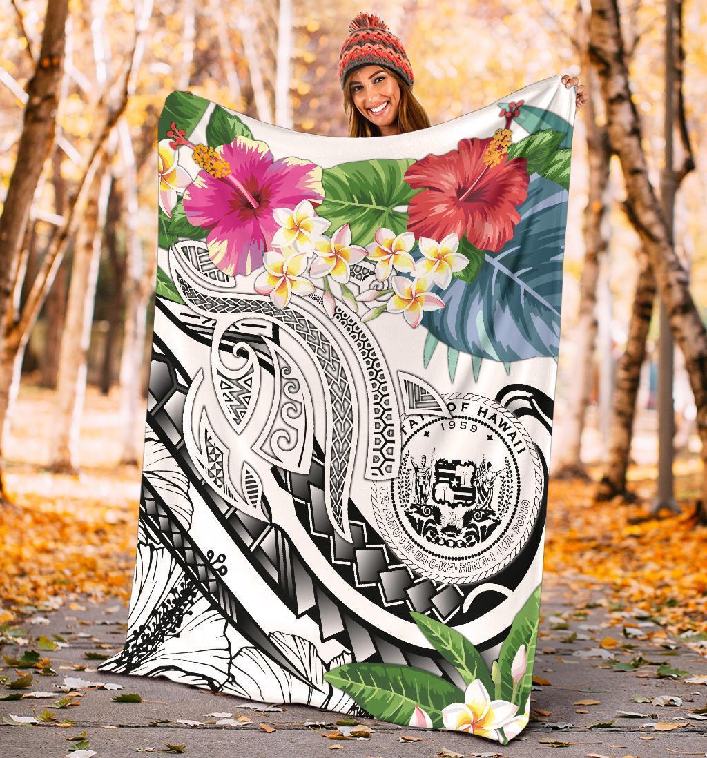 polynesian-hawaii-premium-blanket-summer-plumeria-white