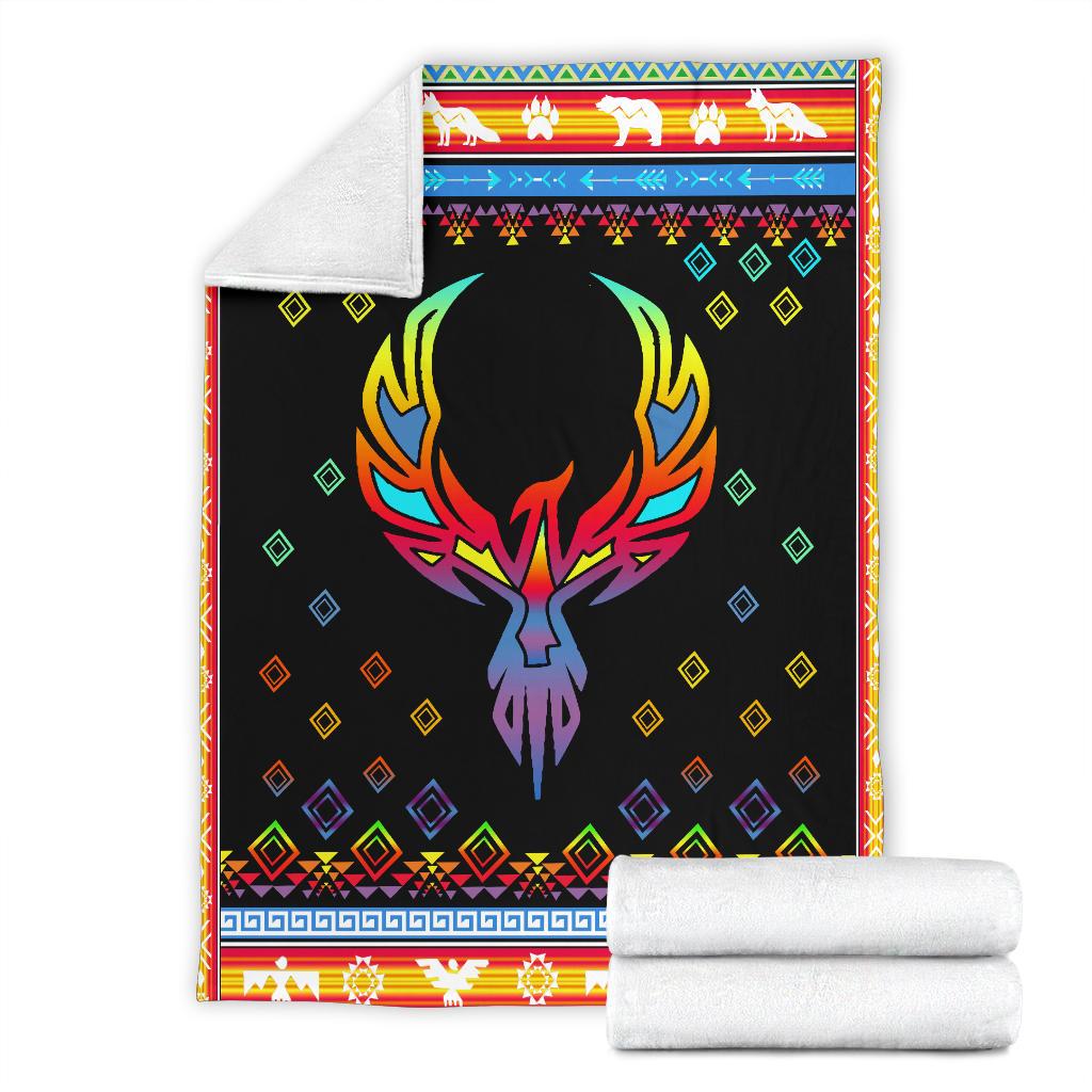 phoenix-rising-native-american-pride-premium-blanket