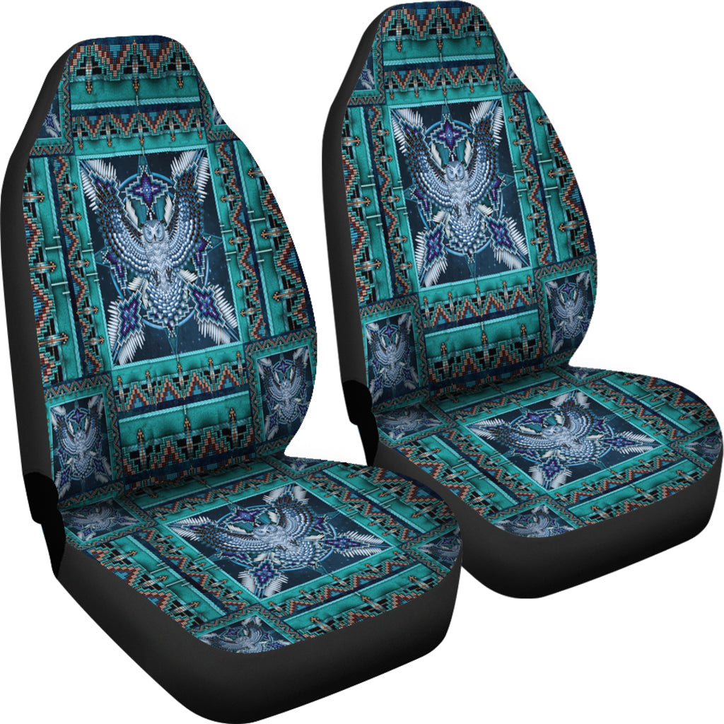 Blue Tribe Pattern Car Seat Cover LT10 - Wonder Print Shop