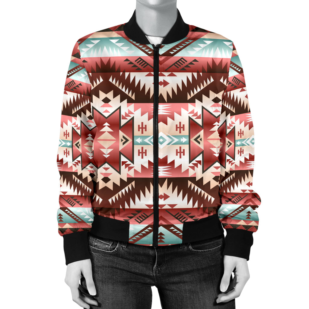 Red Vector Women's Bomber Jacket LT10 - Wonder Print Shop