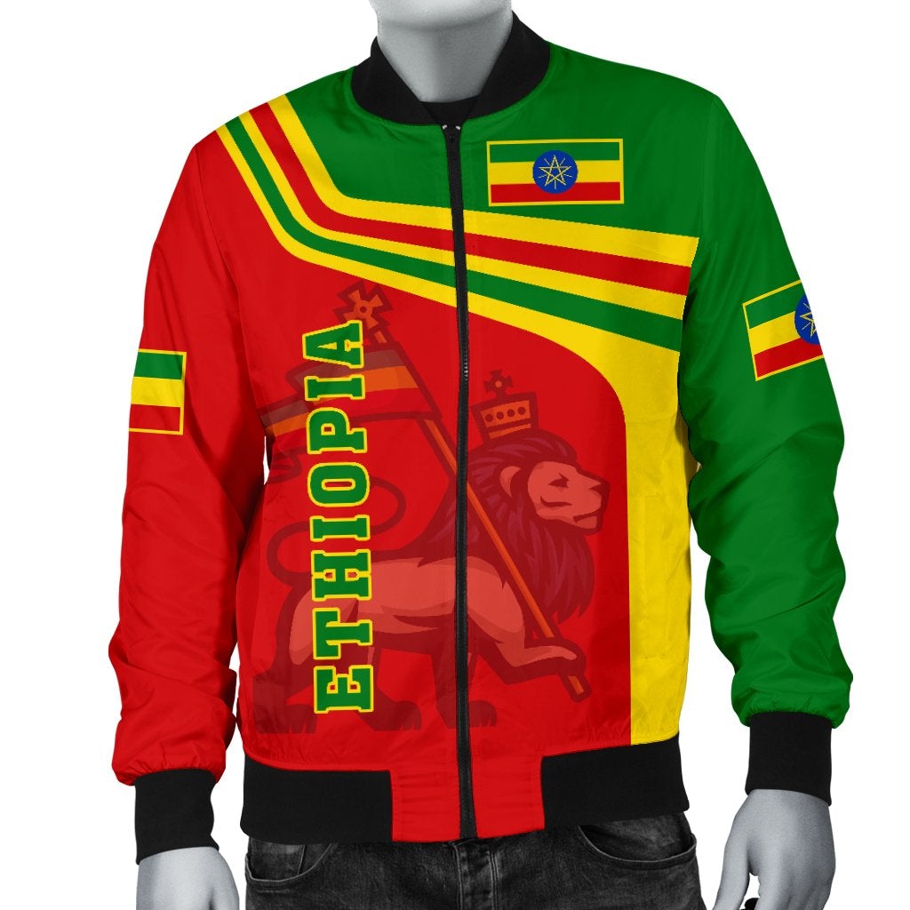 Wonder Print Shop Jacket Ethiopia Bomber Aliyah Style LT10 - Wonder Print Shop