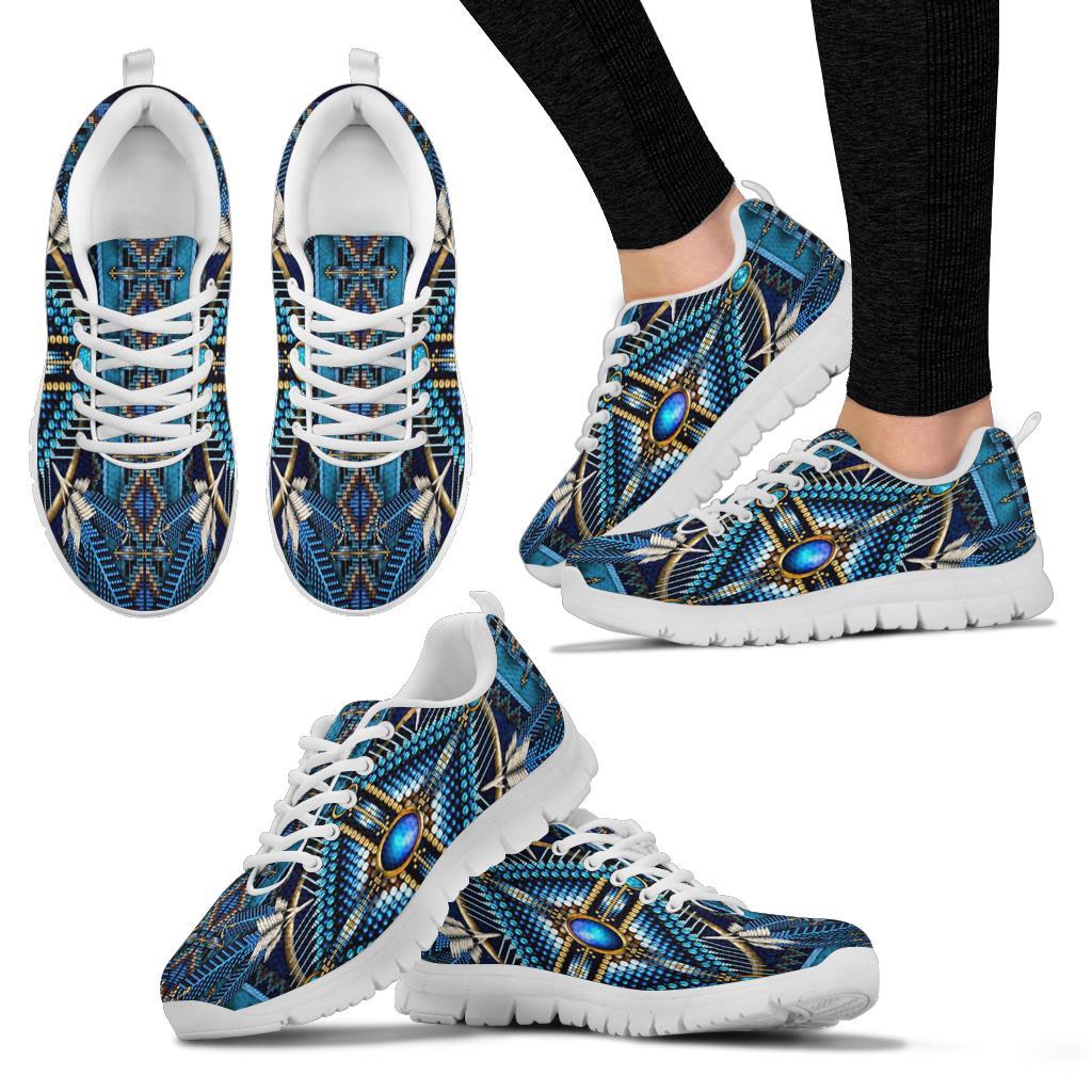 Mandala Blue Native American Sneakers LT10 - Wonder Print Shop
