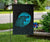 Viking Flag Fenrir Wolf Cyan RLT12 - Wonder Print Shop