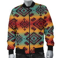 Blue Orange Men's Bomber Jacket LT10 - Wonder Print Shop