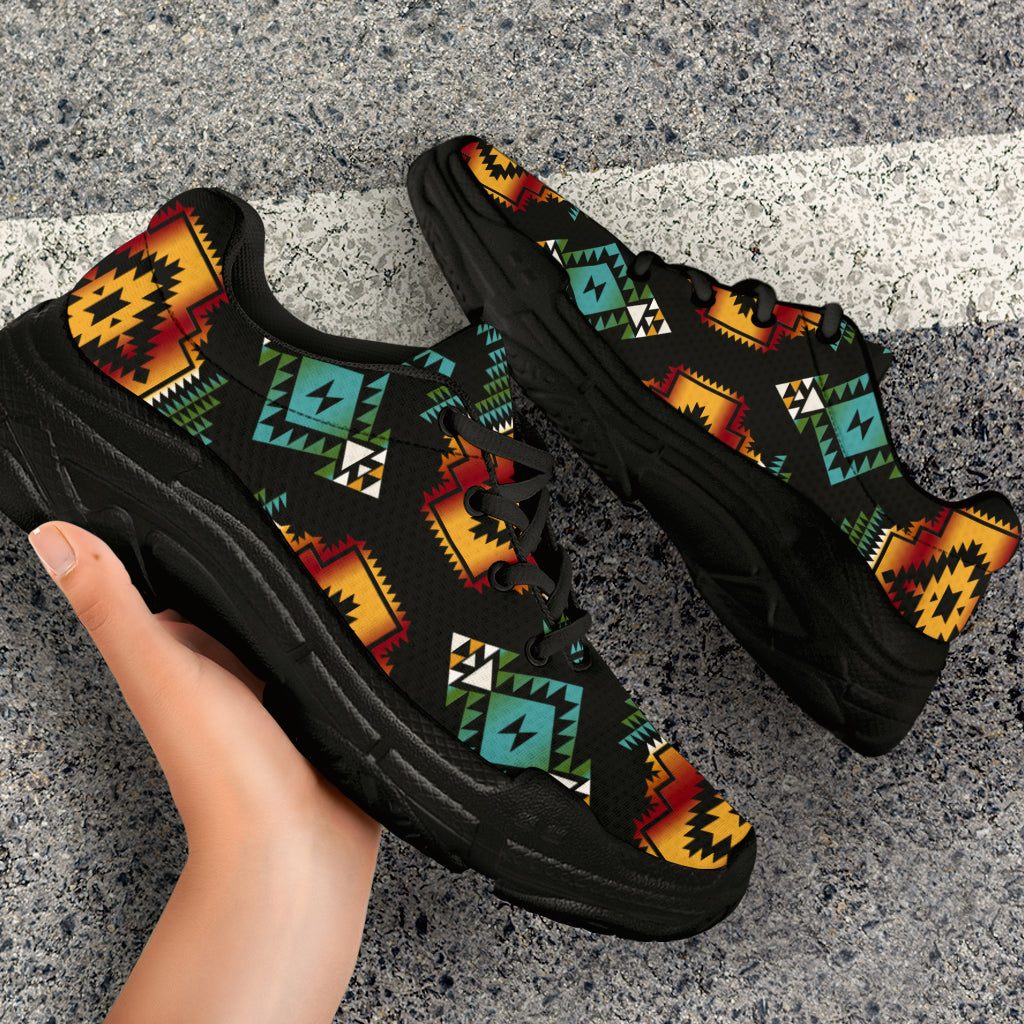 native-american-patterns-black-red-chunky-sneakers
