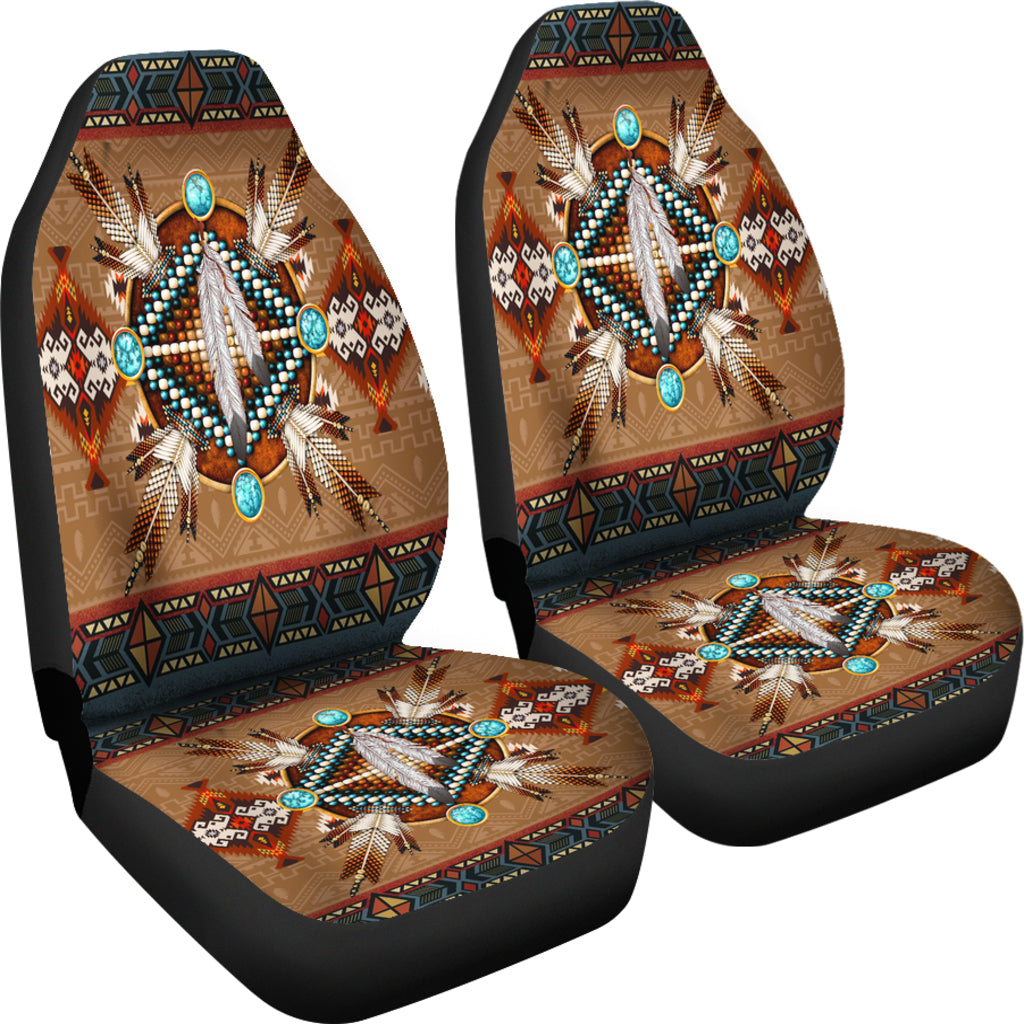 Brown Mandala Car Seat Cover LT10 - Wonder Print Shop