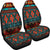 Dark Brown Red Pattern Native American Car Seat Covers LT10 - Wonder Print Shop