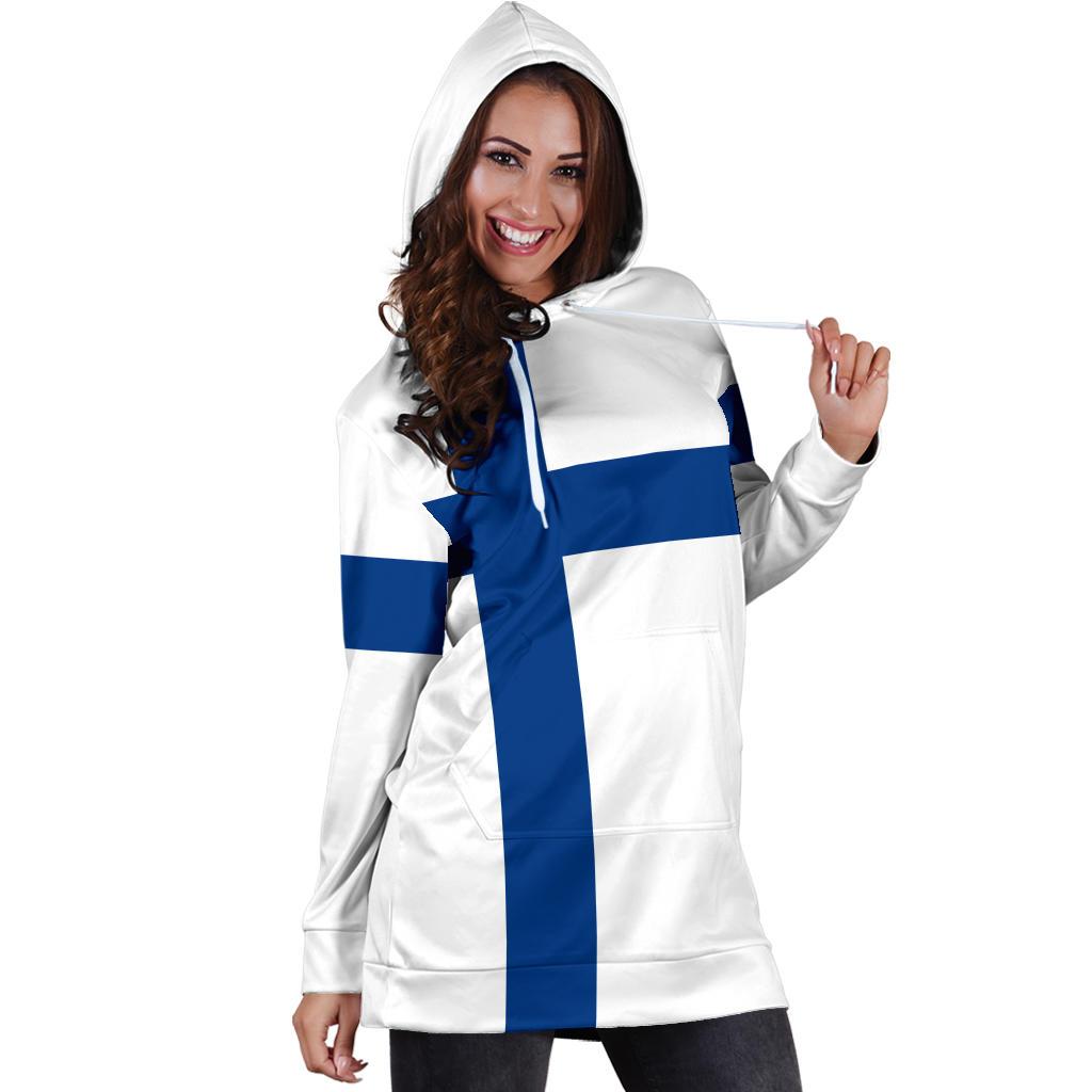 Finland Hoodie Dress Original Flag - Wonder Print Shop