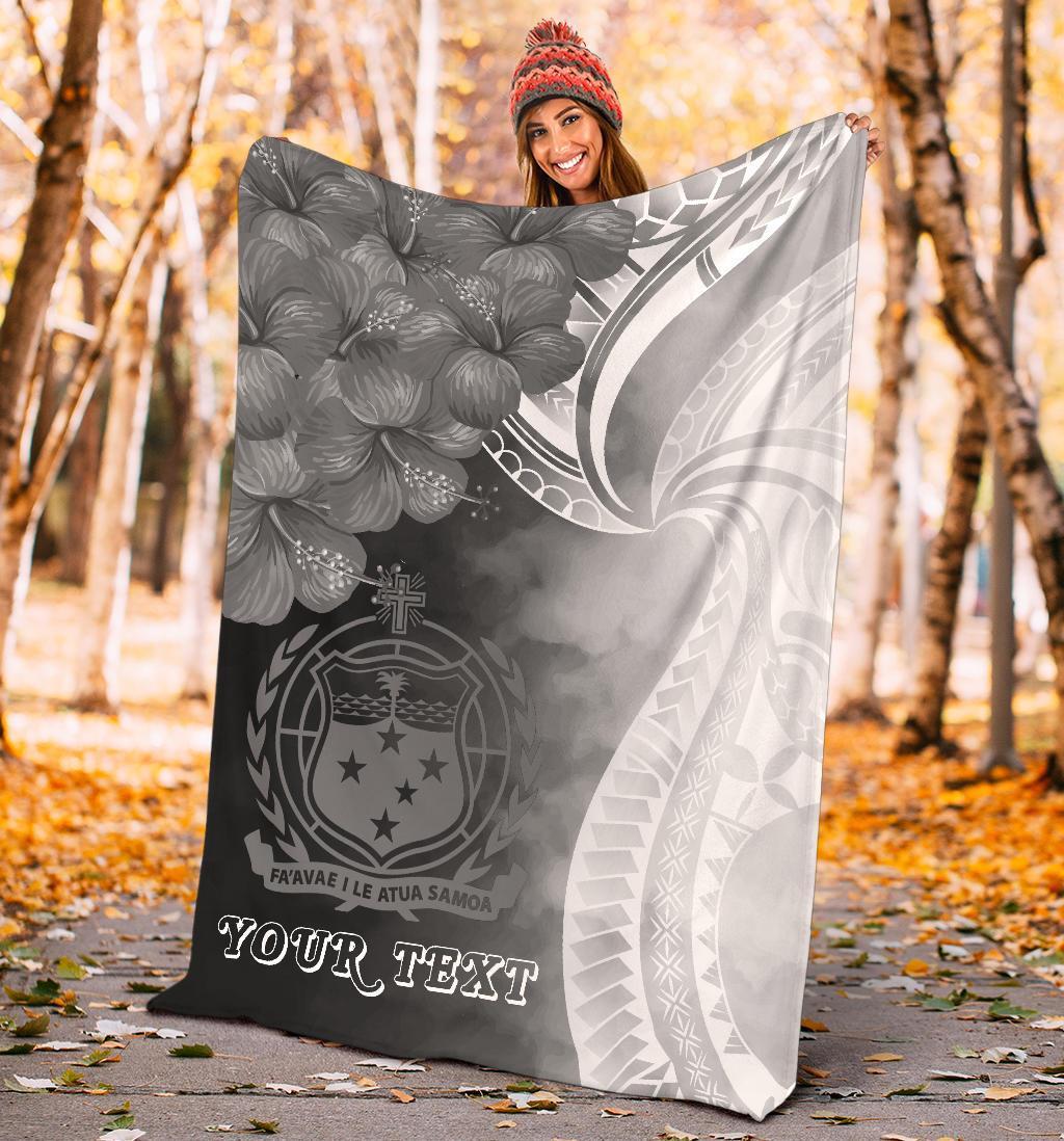 samoa-custom-personalised-premium-blanket-samoa-seal-wave-style-black