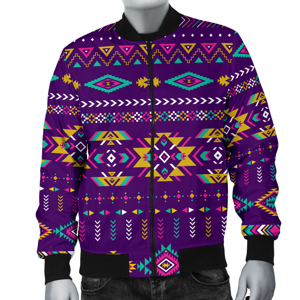 Light Purple Men's Bomber Jacket LT10 - Wonder Print Shop