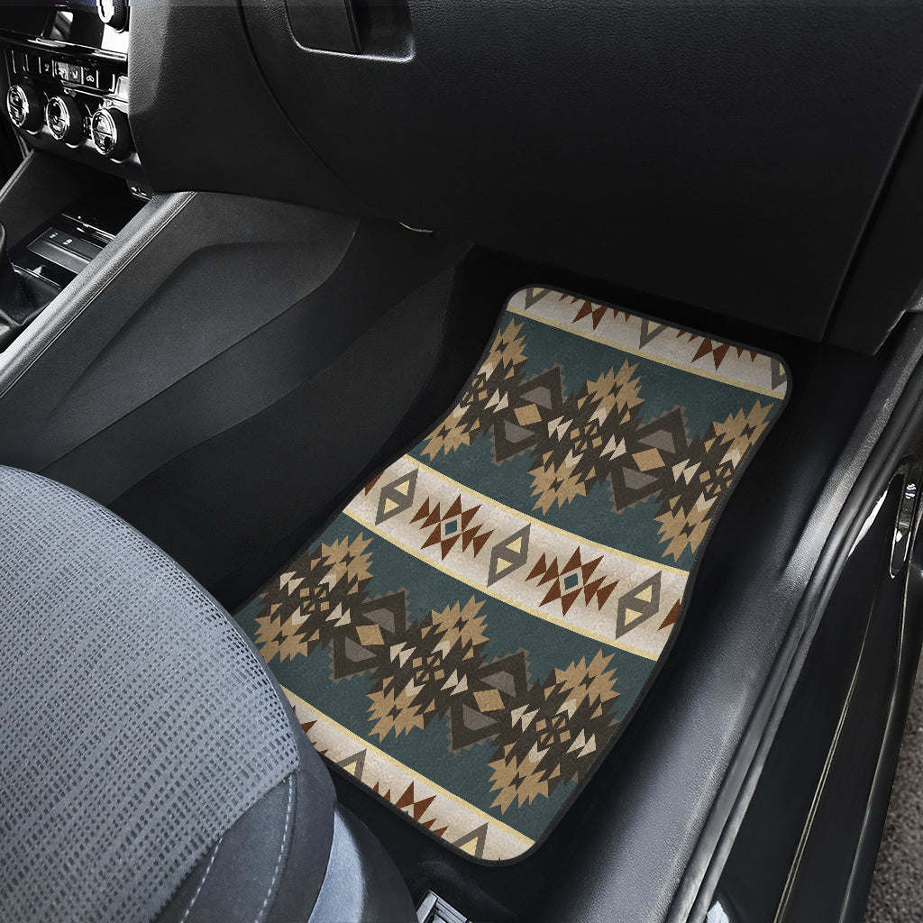 Native American Navajo Geometric Seamless PatternFront and Back Car Mats Set Of 4 LT10 - Wonder Print Shop