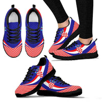 Croatia Sneakers - Croatia Coat Of Arms and  Flag Color - Wonder Print Shop