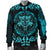 Viking Men's Bomber Jacket - Fenrir Viking Cyan 3D RLT12 - Wonder Print Shop