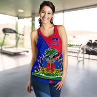 Haiti Women's Racerback Tank - Haitian Pride - Wonder Print Shop