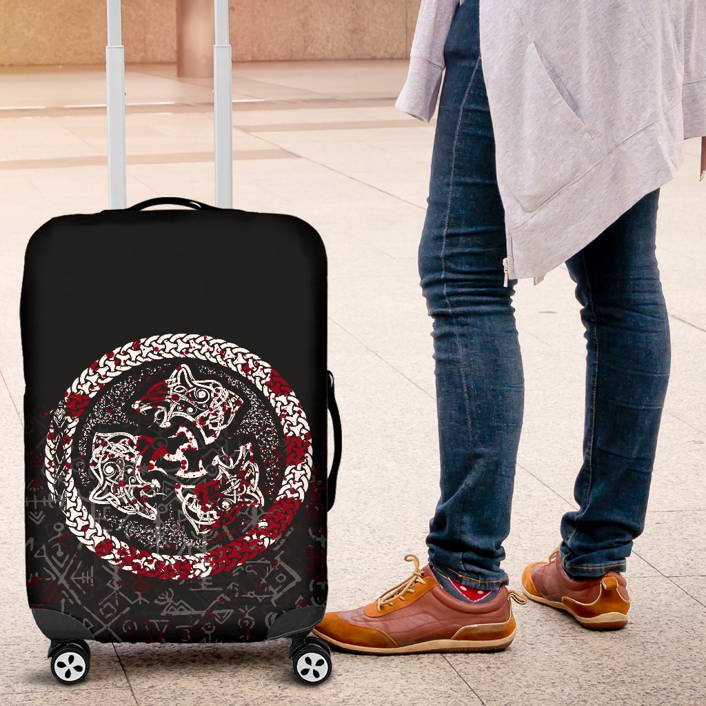 Viking Luggage Covers - Fierce Blood Wolf Symbol Of A Viking Nordic RLT12 - Wonder Print Shop