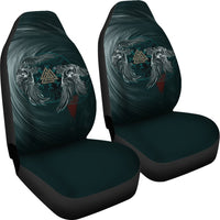 Viking Car Seat Cover Ravens Skull Tattoo 9 RLT12 - Wonder Print Shop