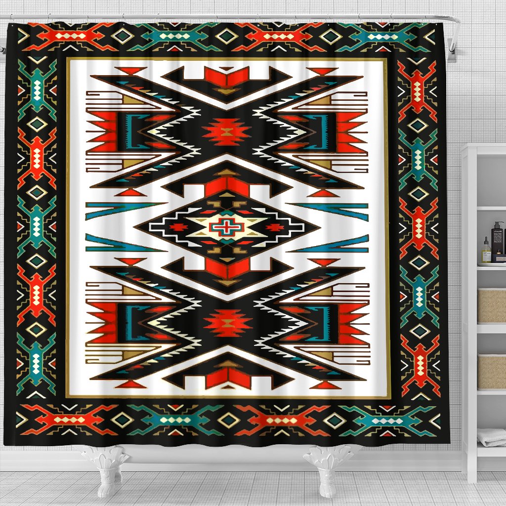 tribal-colorful-pattern-native-american-design-shower-curtain