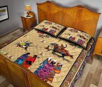 Warrior Riding Horse Native American Quilt Bed Set LT10 - Wonder Print Shop