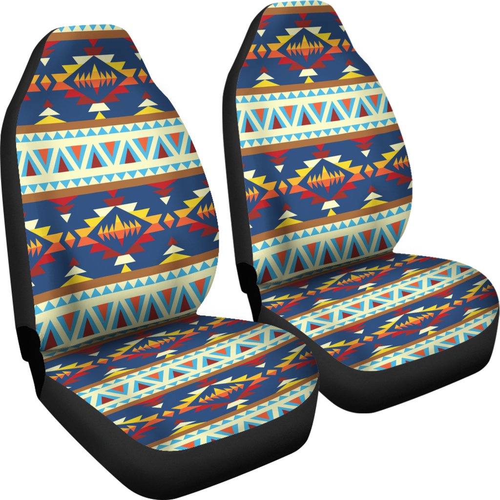 Pattern Geometric Native American Car Seat Covers LT10 - Wonder Print Shop